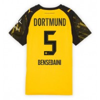 Stroje piłkarskie Borussia Dortmund Ramy Bensebaini #5 Koszulka Podstawowej dla damskie 2025-26 Krótki Rękaw